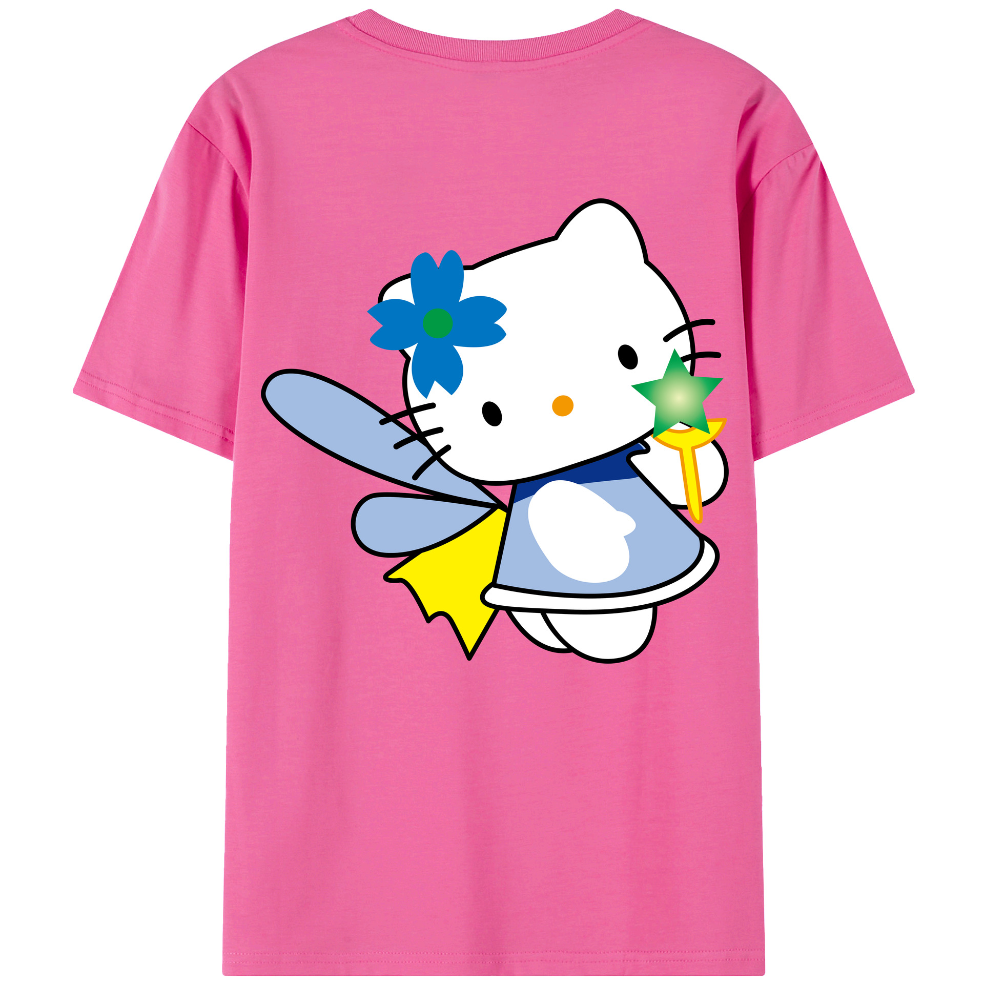 （画像用） Hello Kitty ハローキティ レディース半袖Tシャツ(バックプリント)